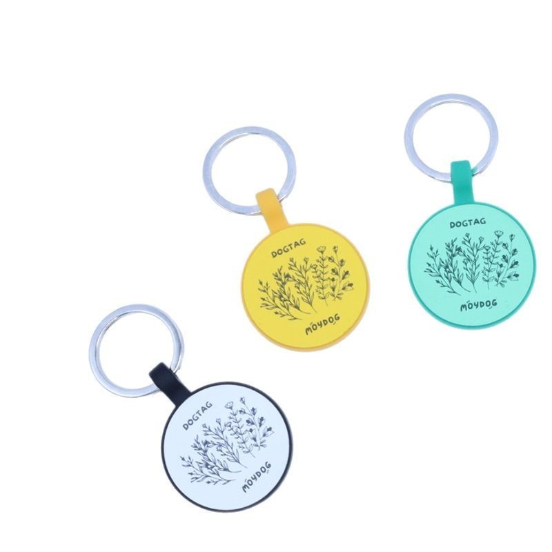 跨境专供硅胶狗牌宠物防丢牌镭雕logo二维码狗吊牌猫牌亚马逊热卖图5
