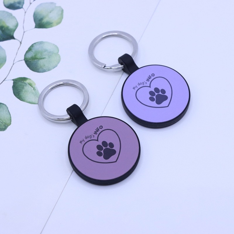 跨境专供硅胶狗牌宠物防丢牌镭雕logo二维码狗吊牌猫牌亚马逊热卖图2