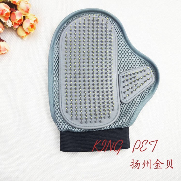 外贸款宠物洗澡手套狗狗梳毛手套冲凉按摩刷宠物用品宠物手套图3