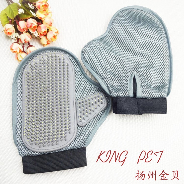 外贸款宠物洗澡手套狗狗梳毛手套冲凉按摩刷宠物用品宠物手套图4