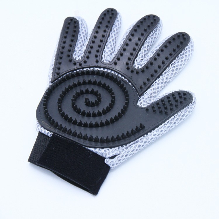 狗狗清洁用品五指宠物按摩手套 环保双面用宠物手套图2