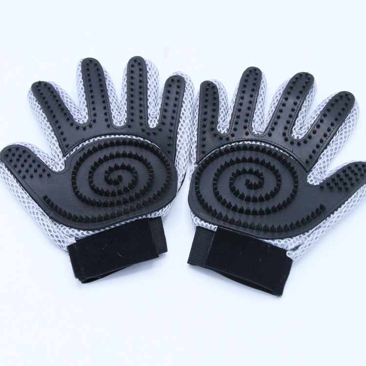 狗狗清洁用品五指宠物按摩手套 环保双面用宠物手套图4