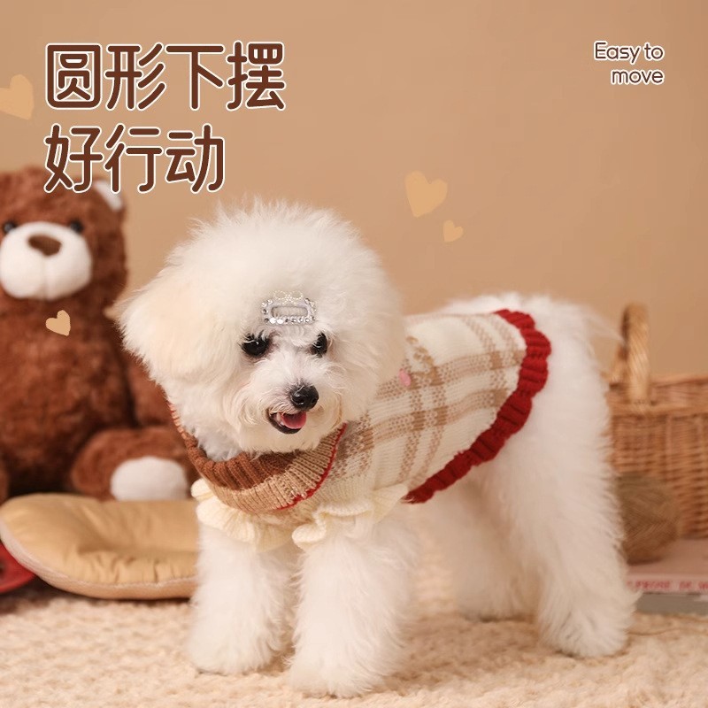 狗狗猫咪衣服秋冬款毛衣小猫小型犬冬装泰迪比熊宠物服装冬季保暖图4