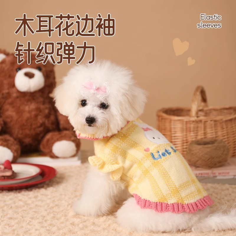 狗狗猫咪衣服秋冬款毛衣小猫小型犬冬装泰迪比熊宠物服装冬季保暖图3