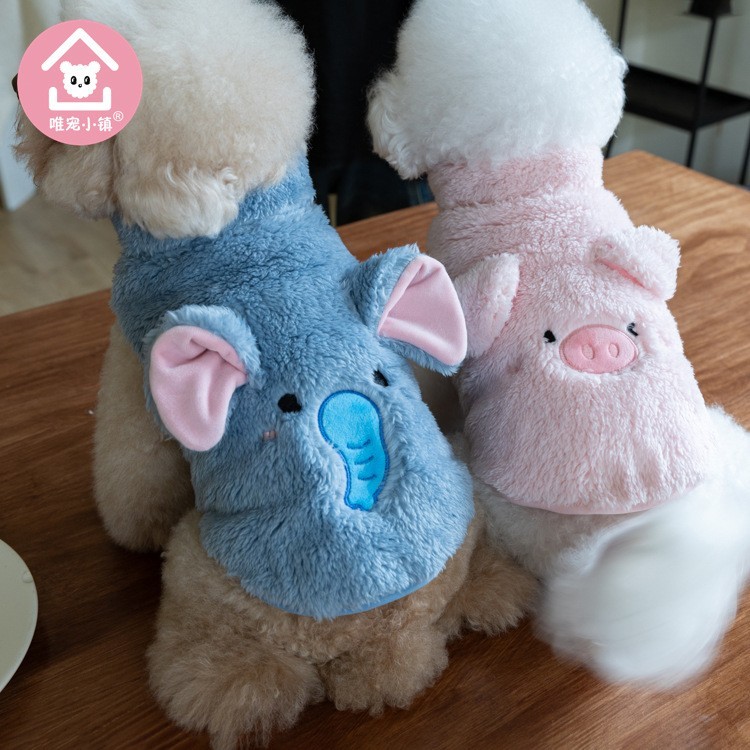 圣诞春节秋冬季双面加厚保暖北极绒马甲小型宠物衣服猫狗服装服饰图3