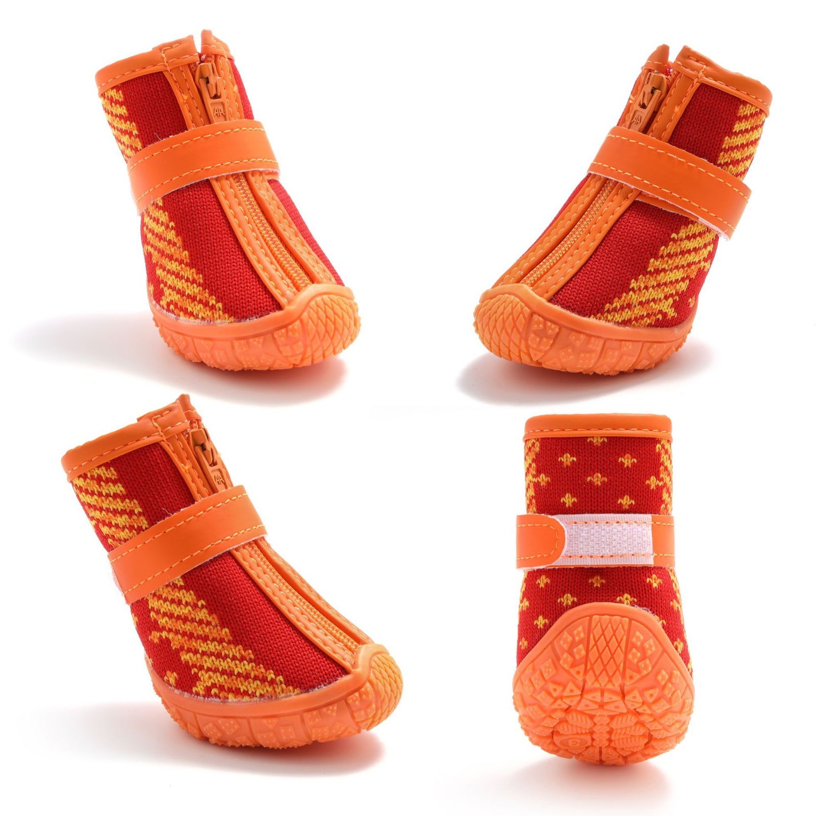 小狗鞋子夏季网鞋飞织网泰迪法斗狗狗跑不掉狗鞋工厂舒适宠物狗图4