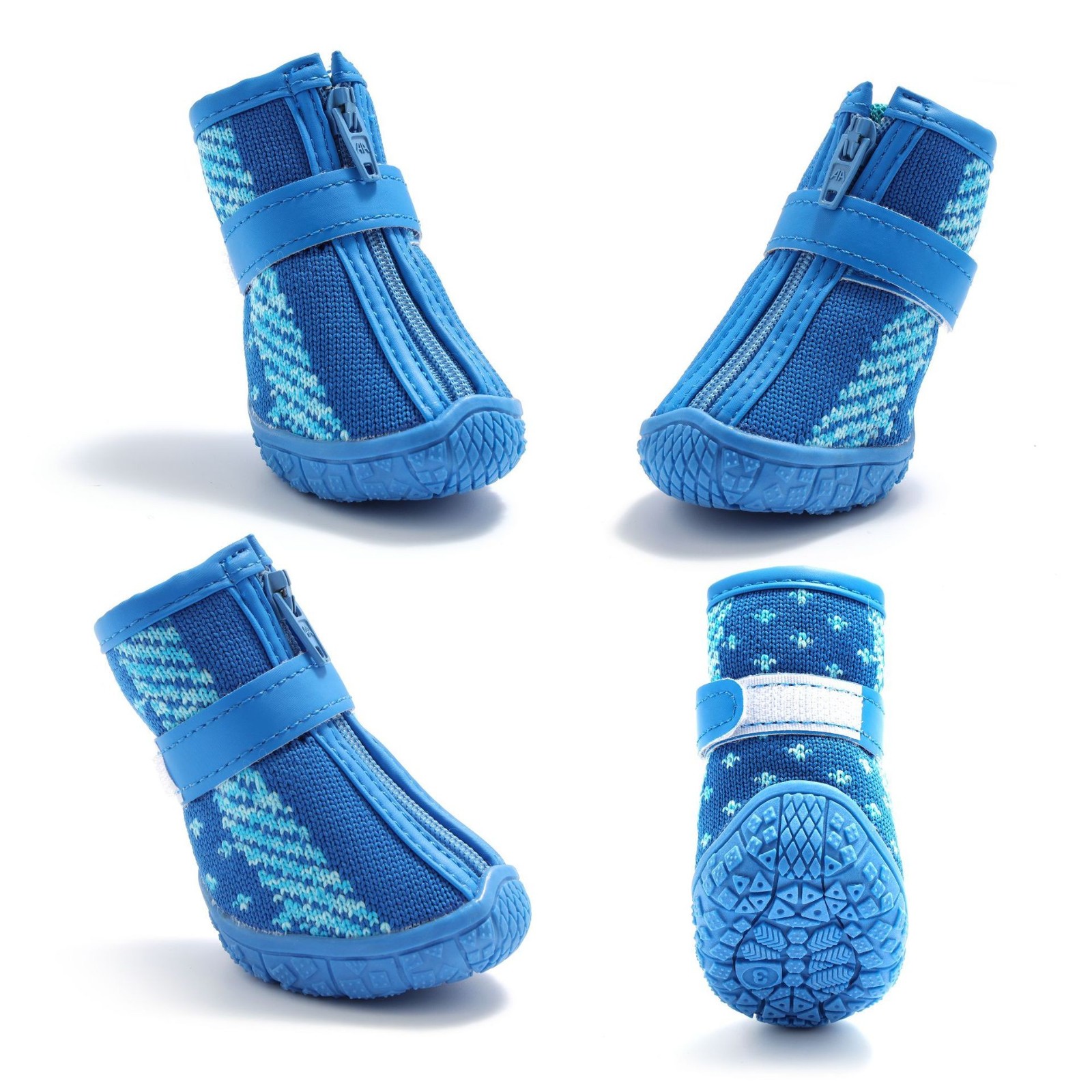 小狗鞋子夏季网鞋飞织网泰迪法斗狗狗跑不掉狗鞋工厂舒适宠物狗图3