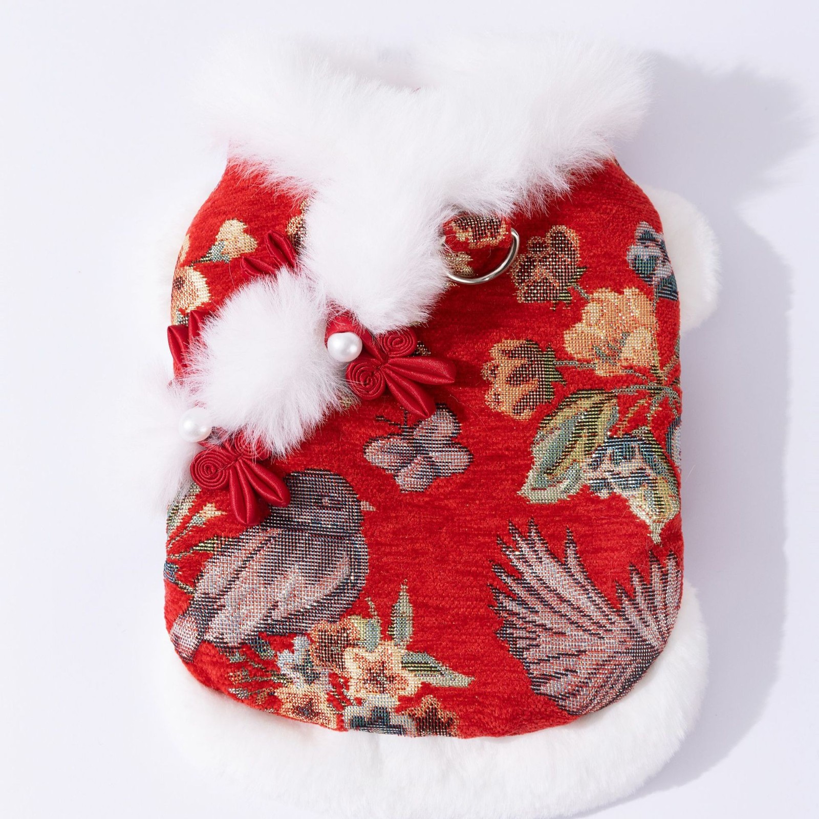 秋冬狗狗衣服新年喜庆保暖马甲棉衣小狗比熊泰迪宠物唐装猫咪衣服图5