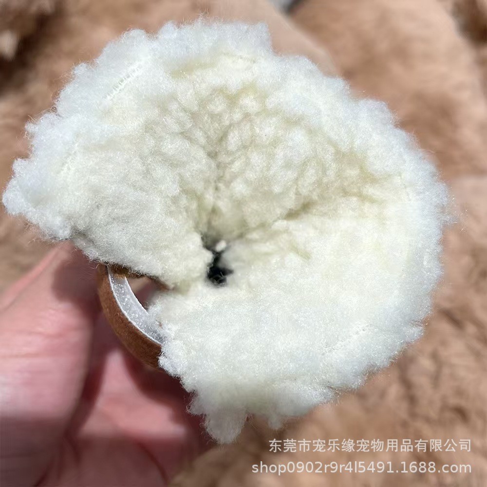 宠物狗狗冬季加绒加厚软底脚套不掉防滑鞋子狗狗鞋子图5