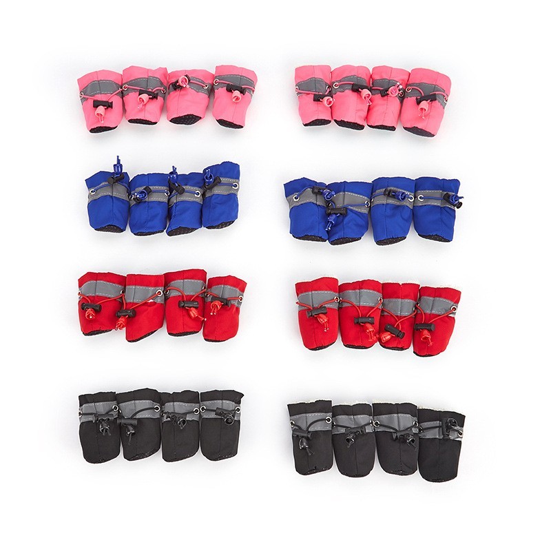 狗狗鞋子不掉透气软底鞋防滑学步宠物鞋子外出可调节狗脚套猫雨鞋图4