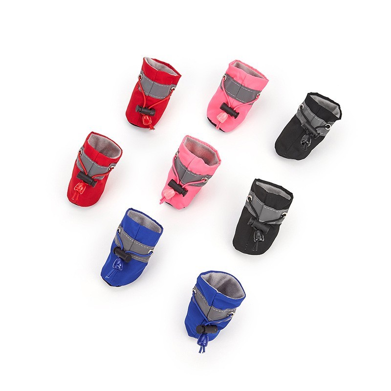 狗狗鞋子不掉透气软底鞋防滑学步宠物鞋子外出可调节狗脚套猫雨鞋图5