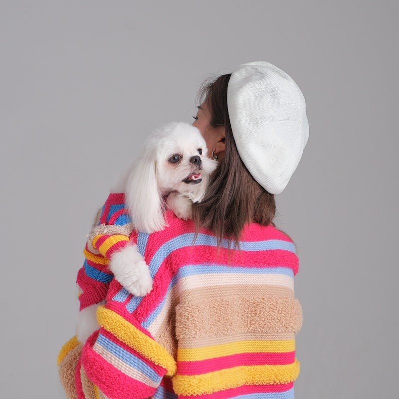 宠物亲子款成人款宠物衣服亲子装可爱风宠物狗狗T恤亲子装成人款图2