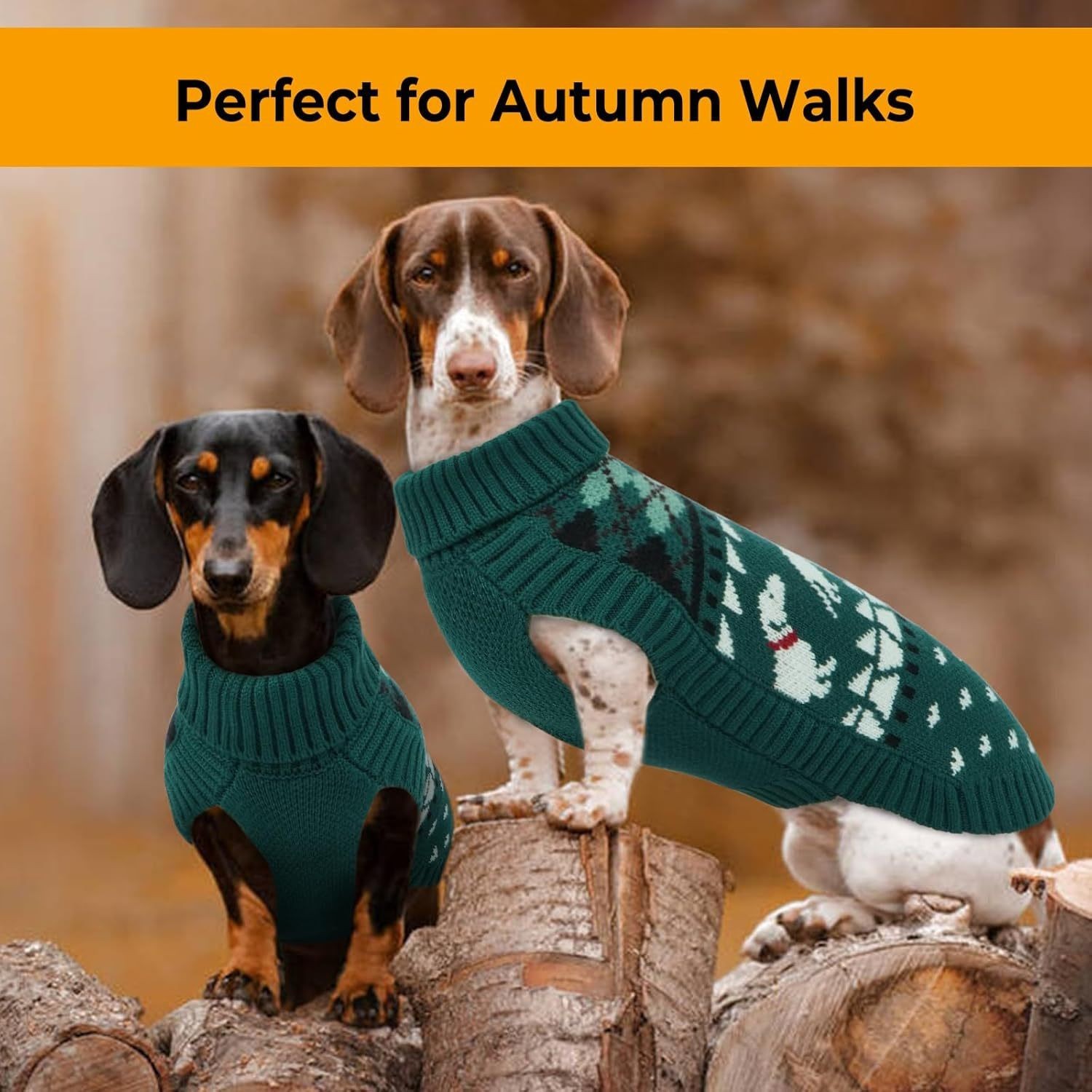 亚马逊跨境腊肠犬毛衣小狗高领毛衣保暖套头针织宠物服装