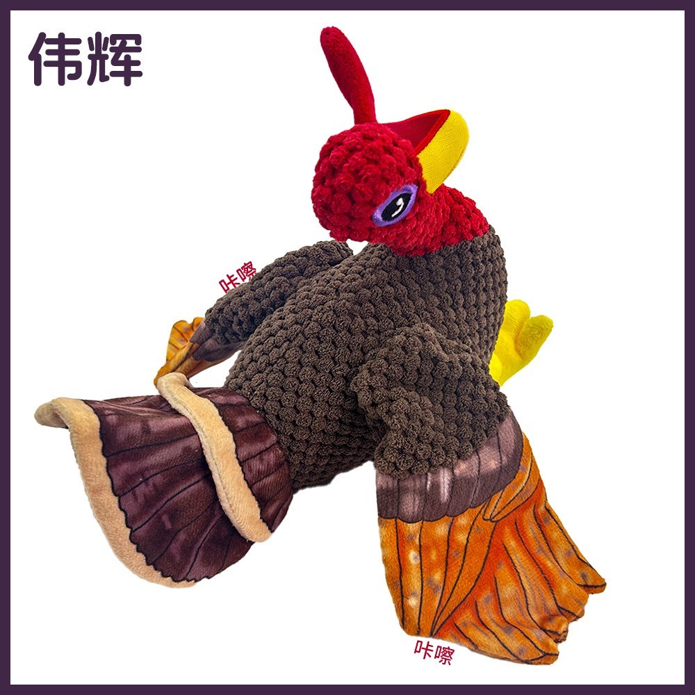 感恩节火鸡吱吱叫宠物玩具咬不坏玩具外贸厂家宠物玩具图5