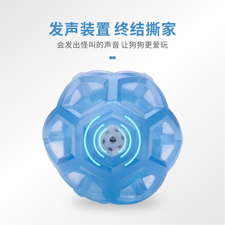 宠物玩具球 TPR滚动发声怪叫球弹力球啃咬互动耐咬狗狗玩具磨牙图2