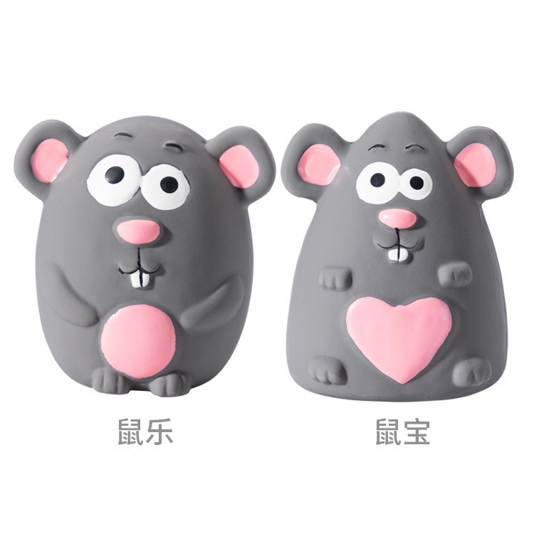 宠物玩具新品乳胶发声动物老鼠系列泰迪比熊金毛互动狗狗玩具耐咬图5