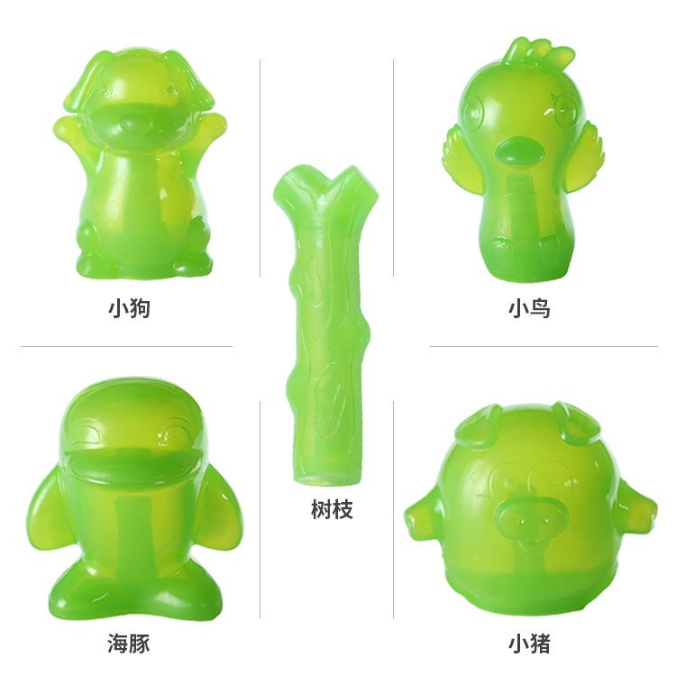 狗玩具耐咬TPR动物多款造型小狗用品发声浮水中大型磨牙宠物玩具图3