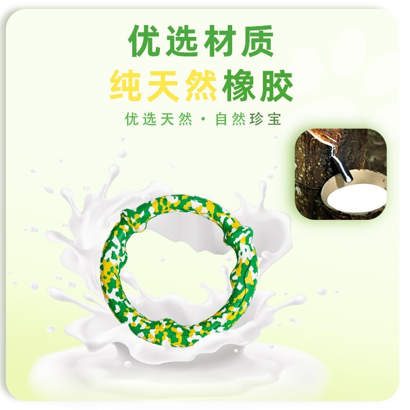 厂家定制生物基天然橡胶新混色防真鲜肉骨头宠物玩具狗狗玩具洁齿图3