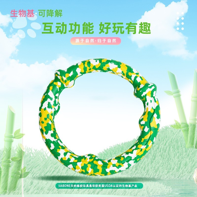 厂家定制生物基天然橡胶新混色防真鲜肉骨头宠物玩具狗狗玩具洁齿图2