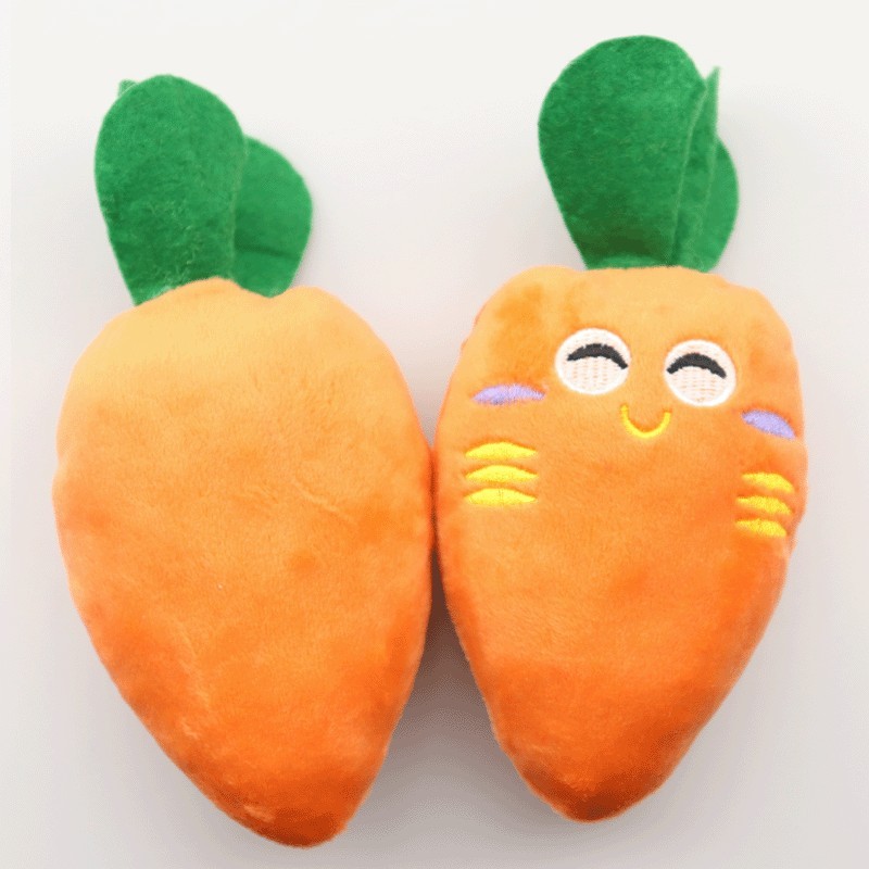 狗狗发声毛绒疏菜玩具训练嗅闻益智耐咬宠物玩具用品图4