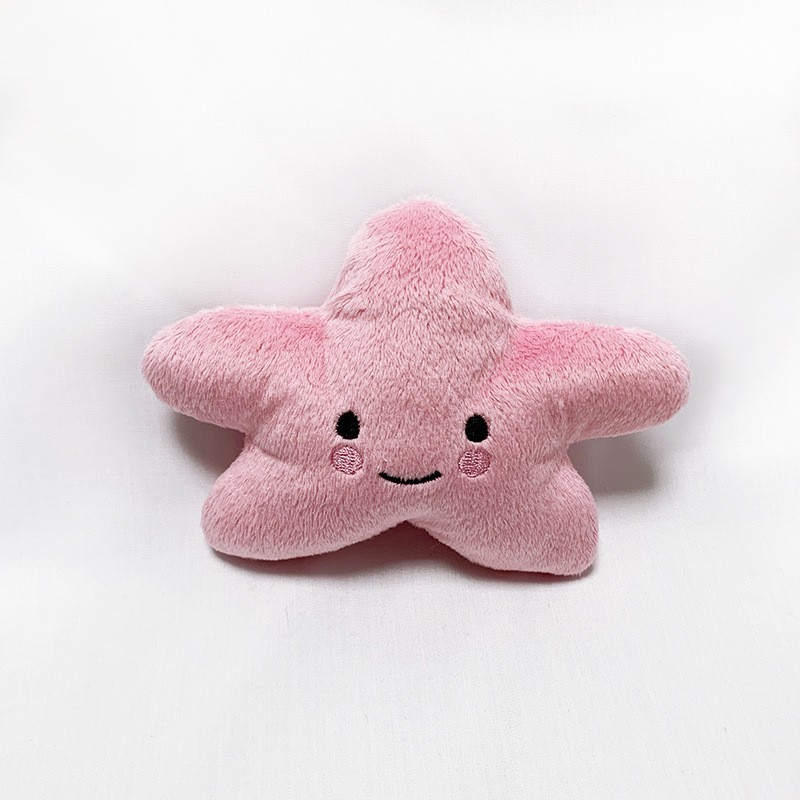 五角形象笑脸狗狗宠物训练毛绒娃娃 猫咪玩具宠物玩具用品含bb叫图3