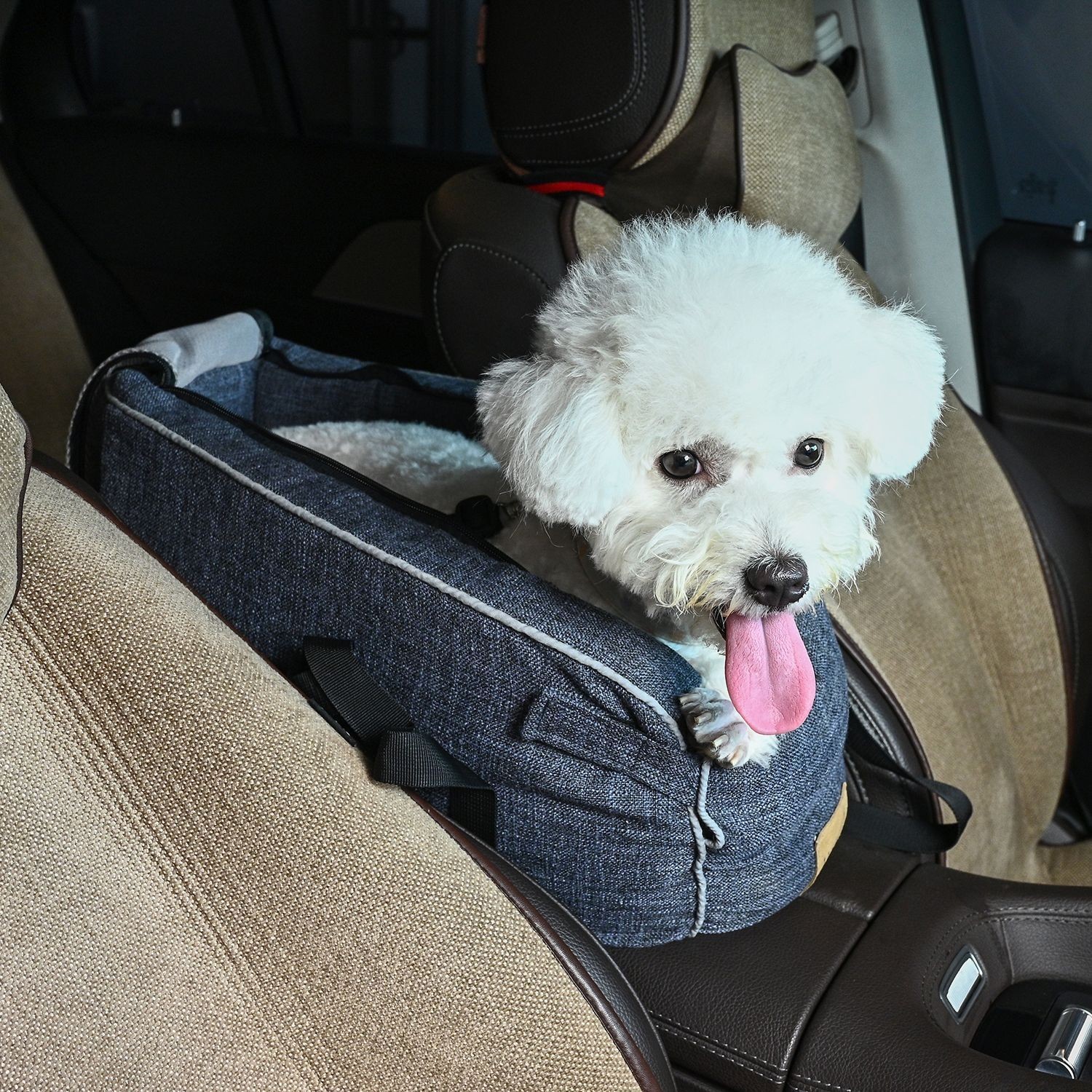 宠物用品汽车中控台狗窝车载狗窝便携式狗窝手提包宠物车载座椅