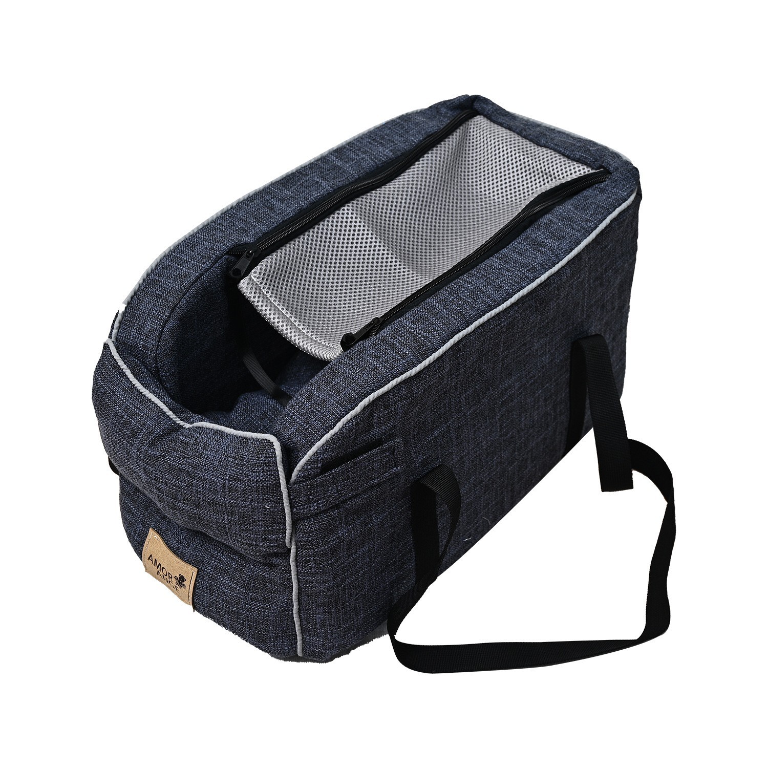 宠物用品汽车中控台狗窝车载狗窝便携式狗窝手提包宠物车载座椅图5