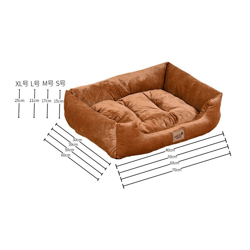 狗窝大型犬窝战壕小型迷你宠物窝猫咪窝四季通用窝垫分离狗床图2