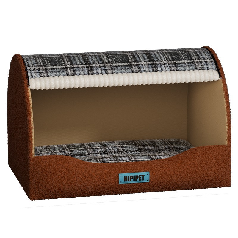 狗窝狗床冬季加厚半封闭式中大型犬金毛大狗狗保暖猫咪睡窝宠物窝图5