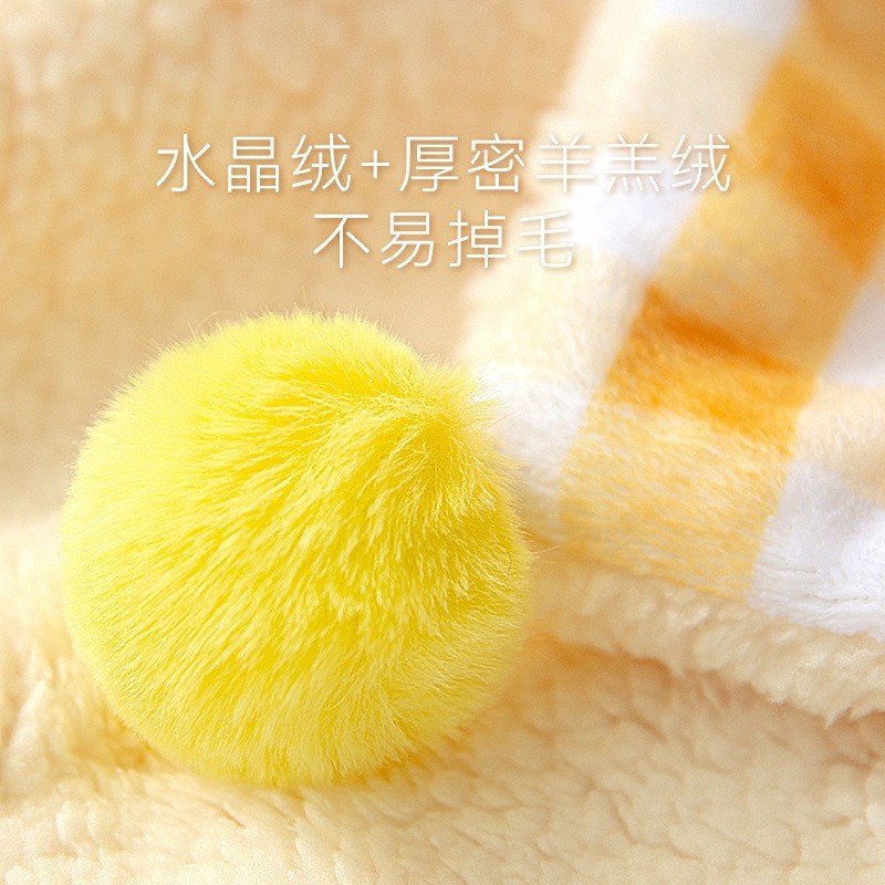 宠物毛毯加厚保暖猫垫子格子地毯法兰绒小型犬被子狗狗垫子猫用品图4