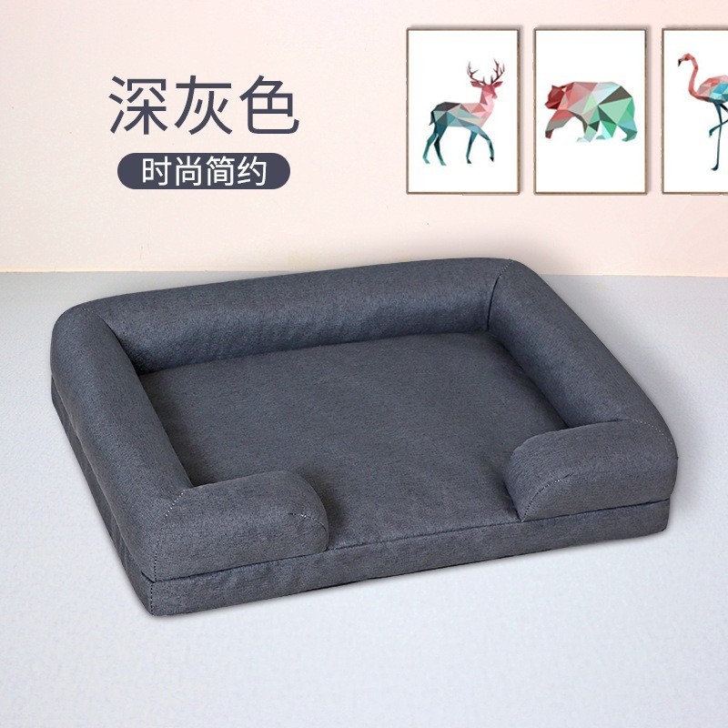 定制oem外贸狗窝猫窝方窝全可拆洗加绒加厚图4