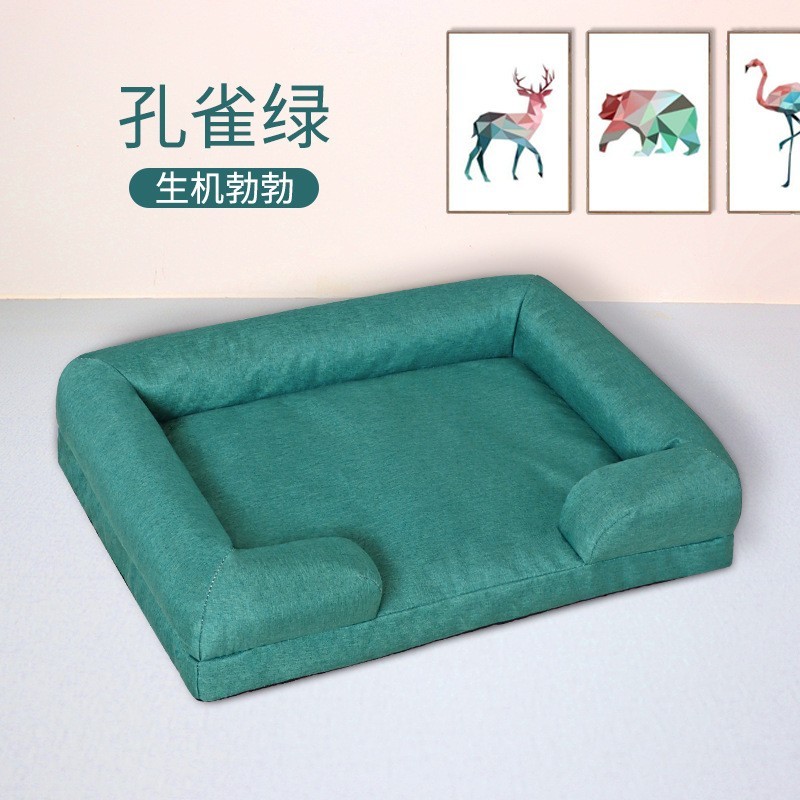 定制oem外贸狗窝猫窝方窝全可拆洗加绒加厚图2