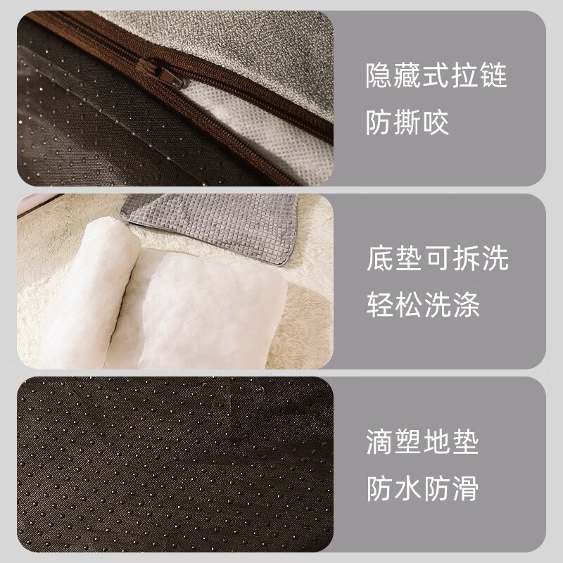 狗窝四季通用大型犬狗狗睡垫可拆洗宠物垫子冬季狗床狗垫子睡觉用图2