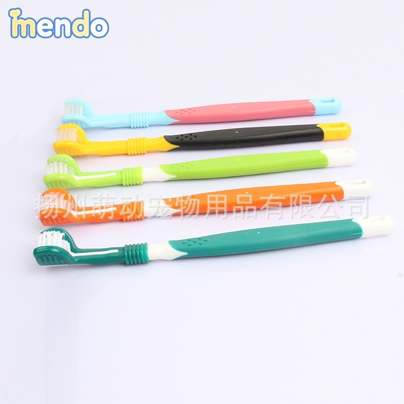 宠物牙刷口腔清洁狗牙刷猫牙刷狗狗牙刷三头三面牙刷图5