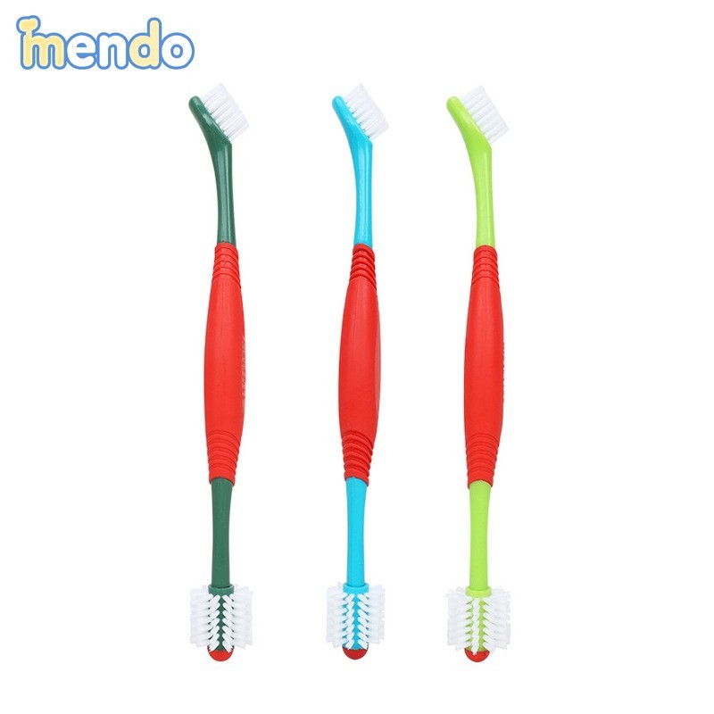 跨境热销宠物牙刷双头狗狗口腔清洁猫狗牙刷360猫咪护理定制图2