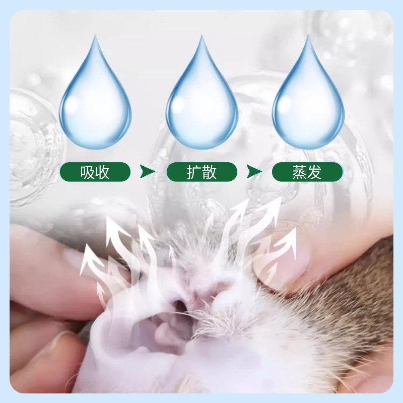 猫咪耳道护理宠物滴耳液60ml 狗狗洗耳水洁耳液定制宠物洗耳液oem图2