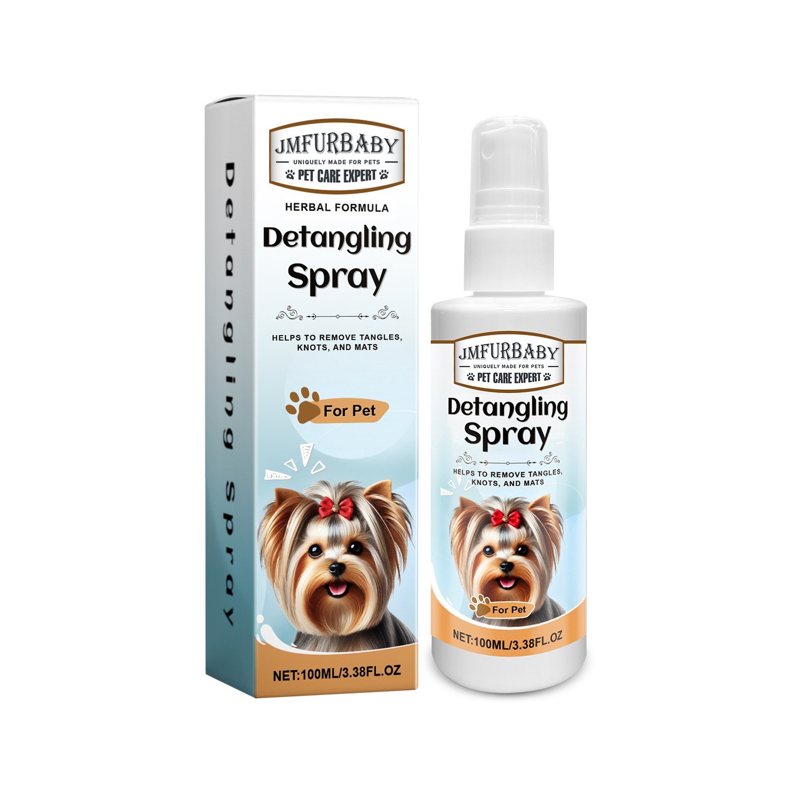 OEMODM宠物狗狗改善缠结喷雾宠物防毛发打结清洁顺滑蓬松护理喷雾图5