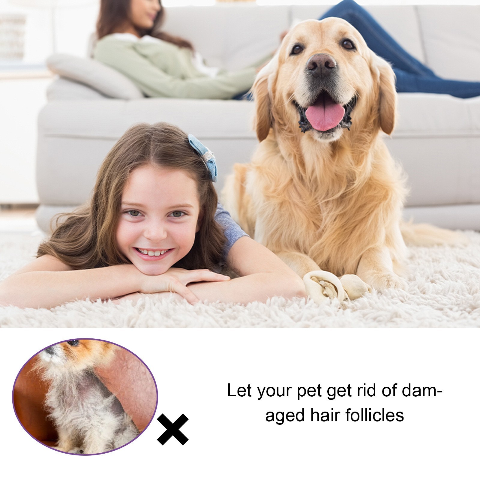 厂家 OEM 宠物增毛剂 猫狗毛发调理修护受损毛囊掉毛毛发护理喷剂图4