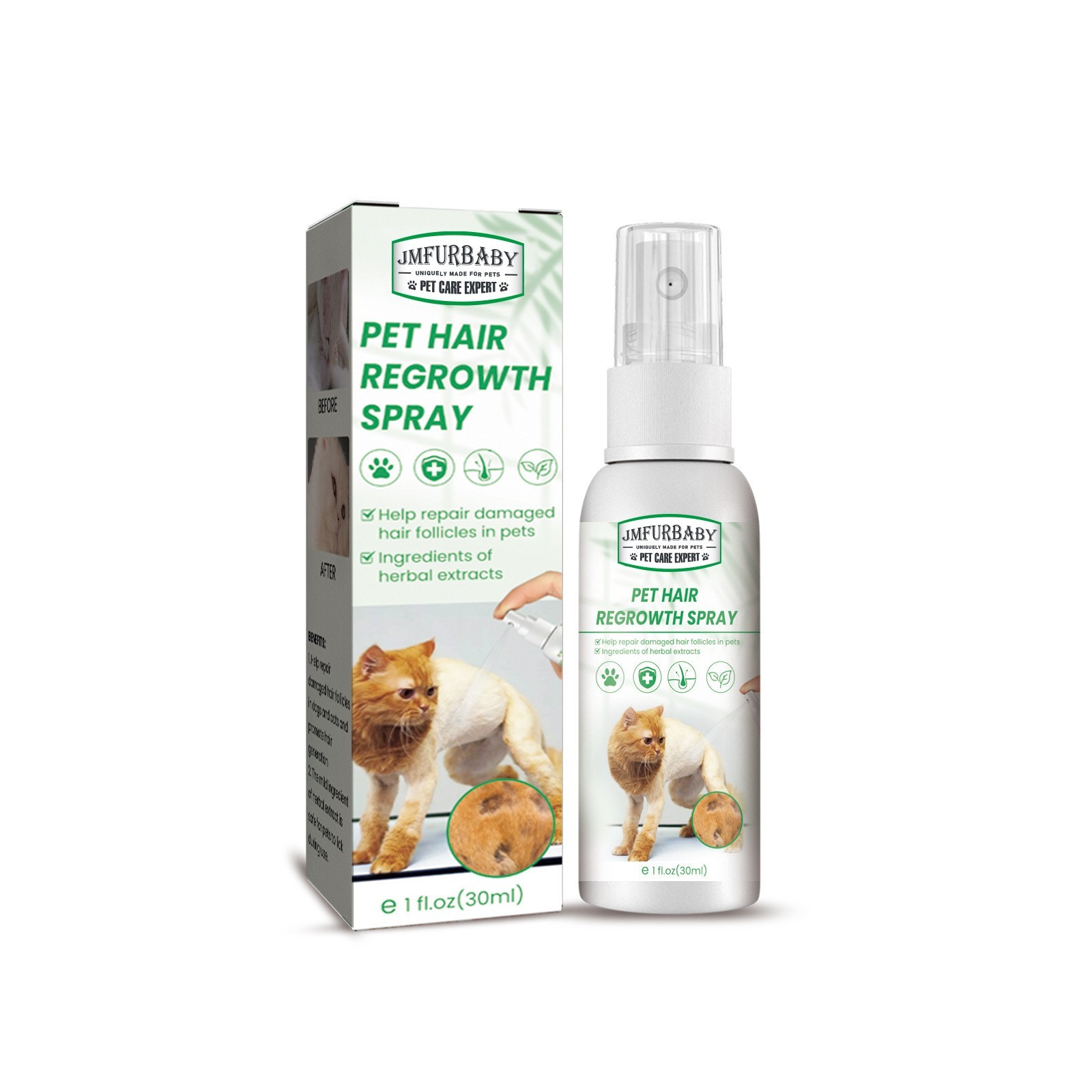 厂家 OEM 宠物增毛剂 猫狗毛发调理修护受损毛囊掉毛毛发护理喷剂图5