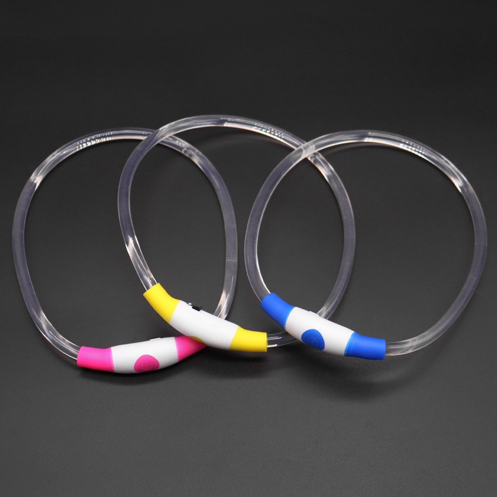 宠物发光项圈LED夜间遛狗防走失闪光灯狗狗项圈猫狗配饰颈圈