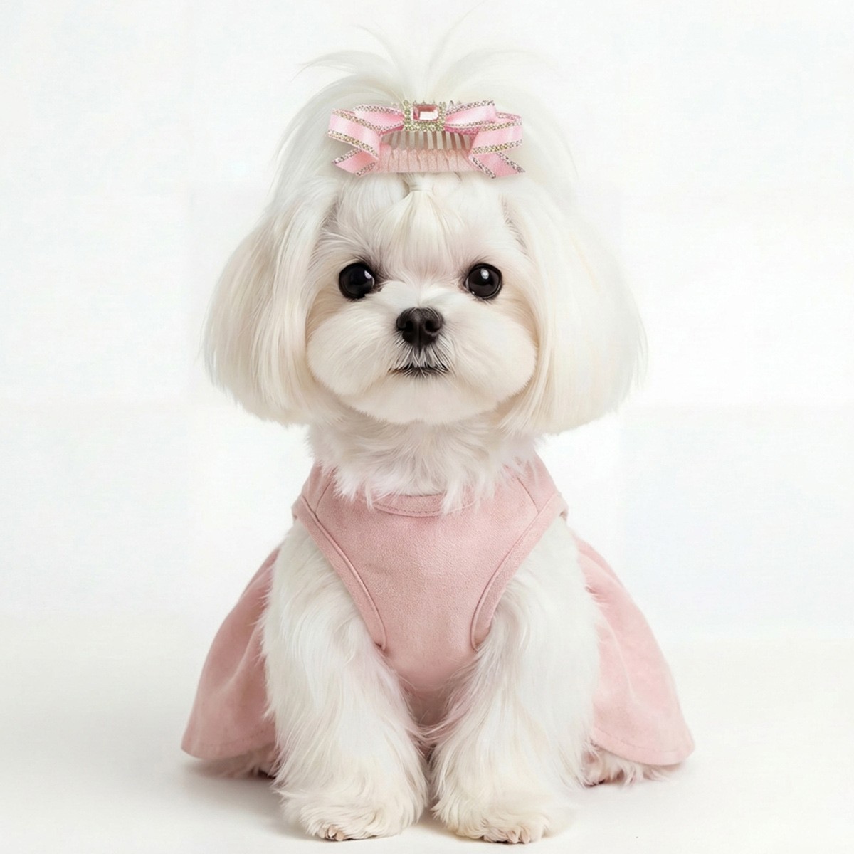 宠物饰品小狗狗BB夹约克夏马尔济斯碎发夹高级感宠物发夹集合图2