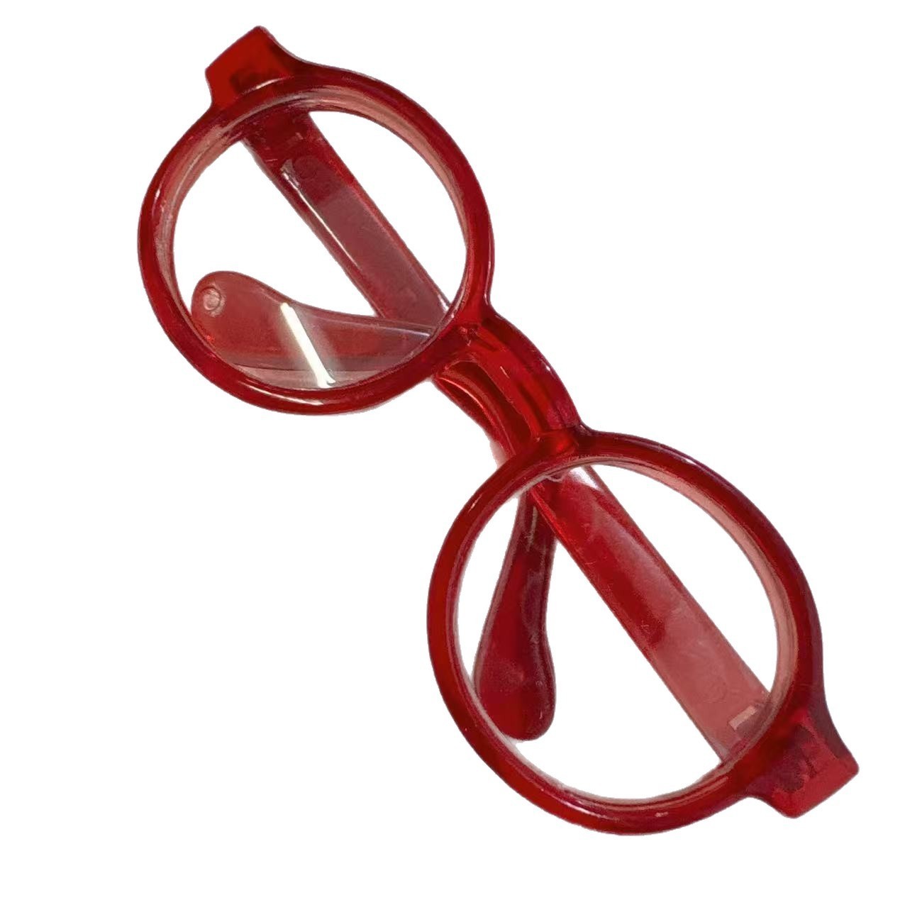 拉布布搪胶眼镜13cm自嘲熊10cm棉花娃娃潮玩公仔毛绒玩具装扮配饰图5