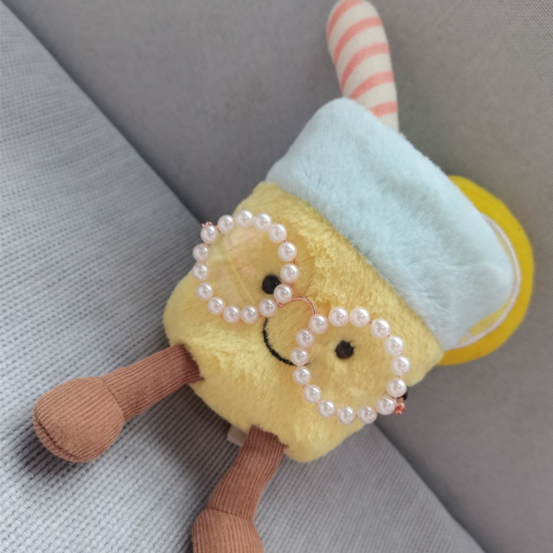 宠物用品猫咪小狗狗拍照配饰棉花娃娃重工圆形珍珠框眼镜玩偶墨镜图2