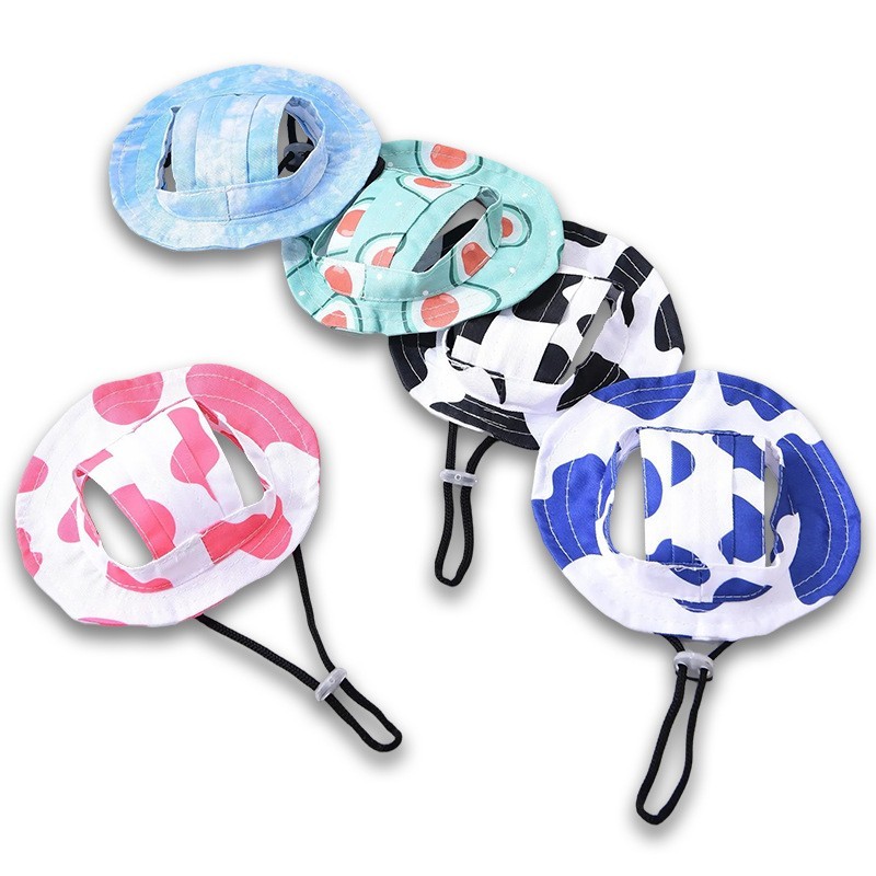 宠物用品宠物帽子宠物狗可爱露耳朵防脱落可调节盆帽小狗帽猫咪帽图5