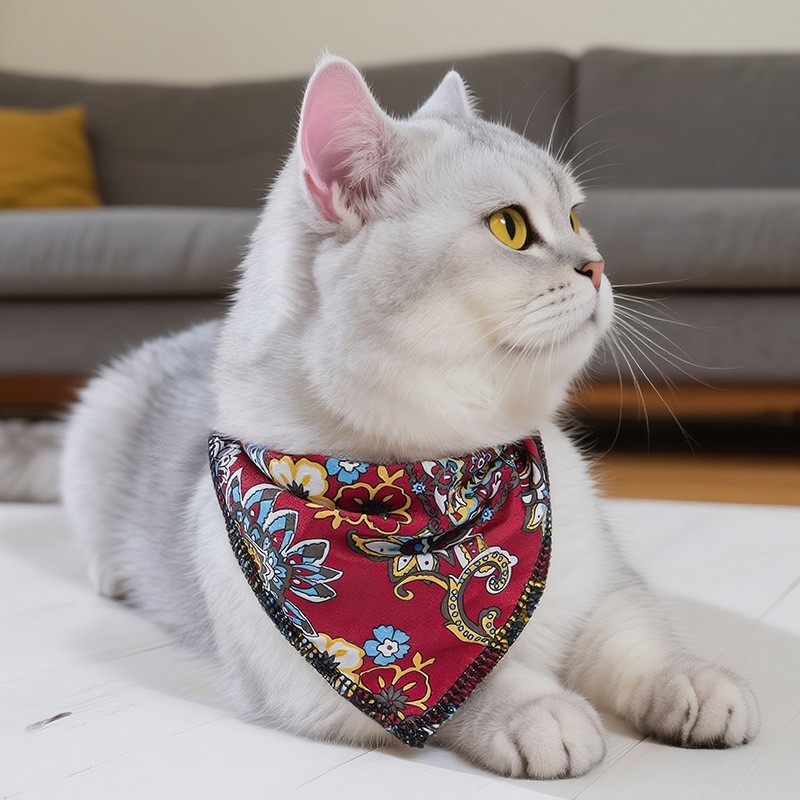 跨境猫咪牛仔帽围巾套装宠物帽迷你西部牛仔帽牛仔装饰小猫狗帽子图5