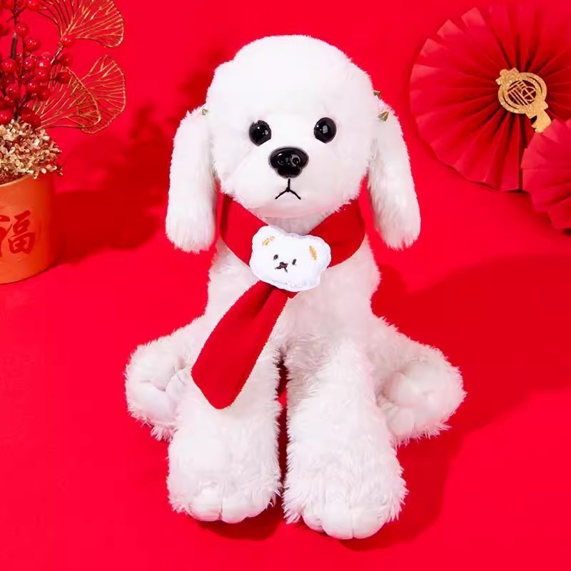 春节宠物围巾国风喜庆节日围巾红色圣诞新年狗围巾围脖过年猫围巾图4