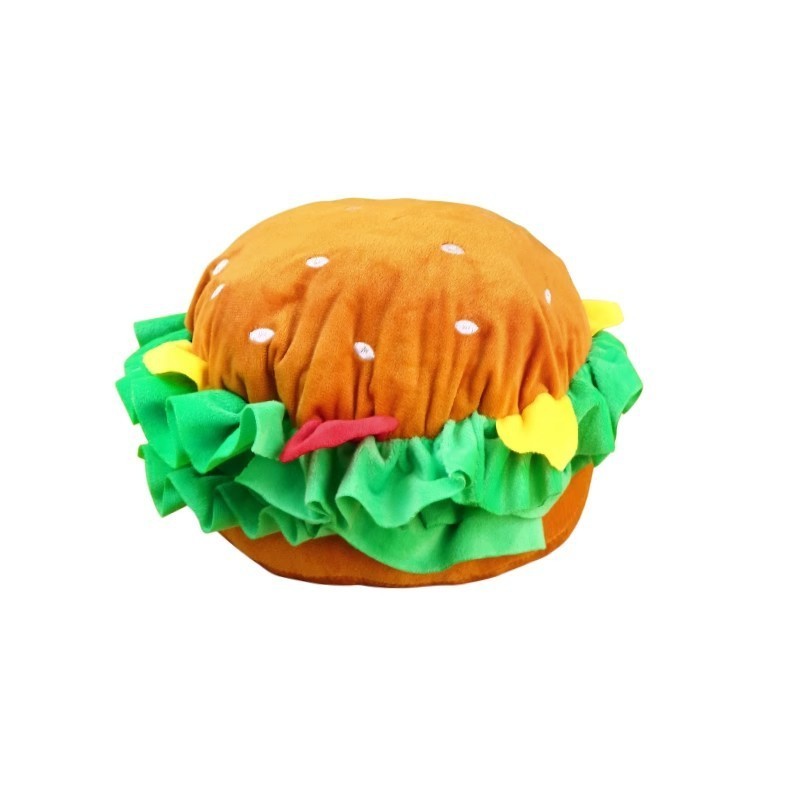 宠物猫头套汉堡头套猫咪帽子可爱头饰布偶英短小型犬帽子猫咪头套图5