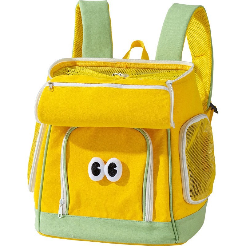 狗包可爱卡通双用猫咪背包外出包四季透气猫包胸前包双肩包宠物包