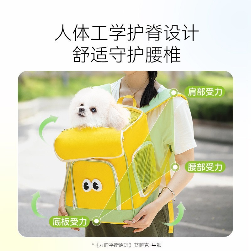 狗包可爱卡通双用猫咪背包外出包四季透气猫包胸前包双肩包宠物包图3