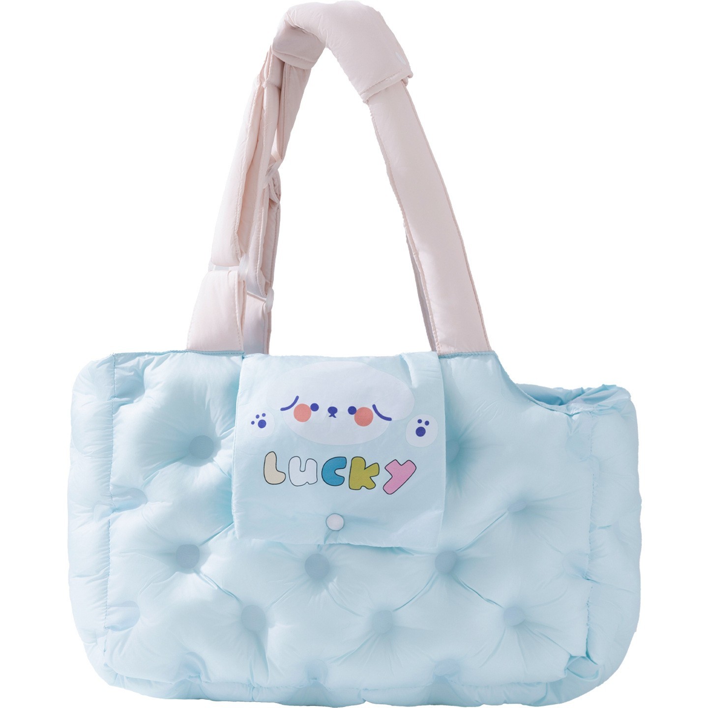 狗包秋冬季小狗狗外出包绗棉出行便携包保暖单肩幼犬幼猫包宠物包图5